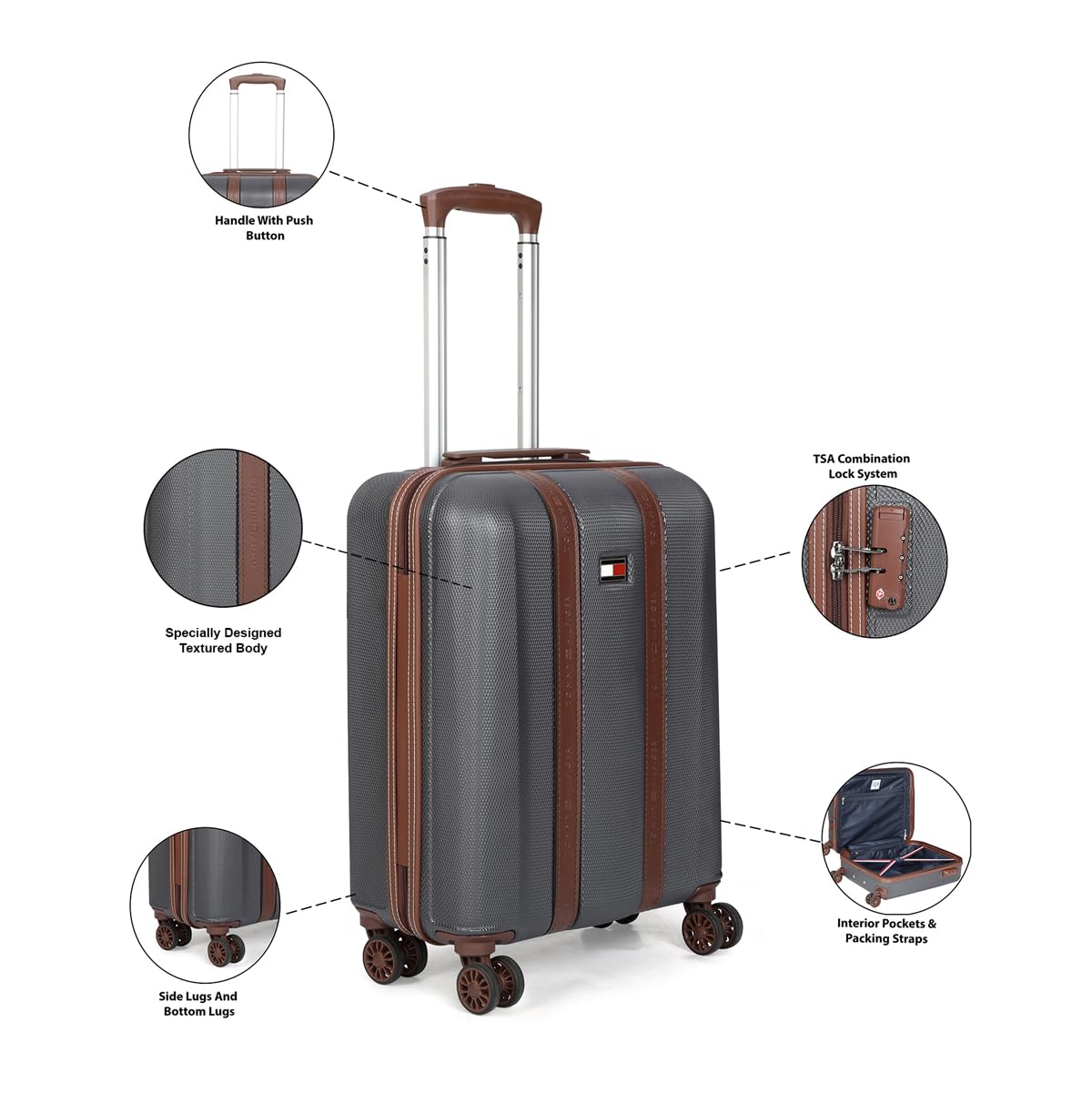 Tommy Hilfiger Graphite X Luggage