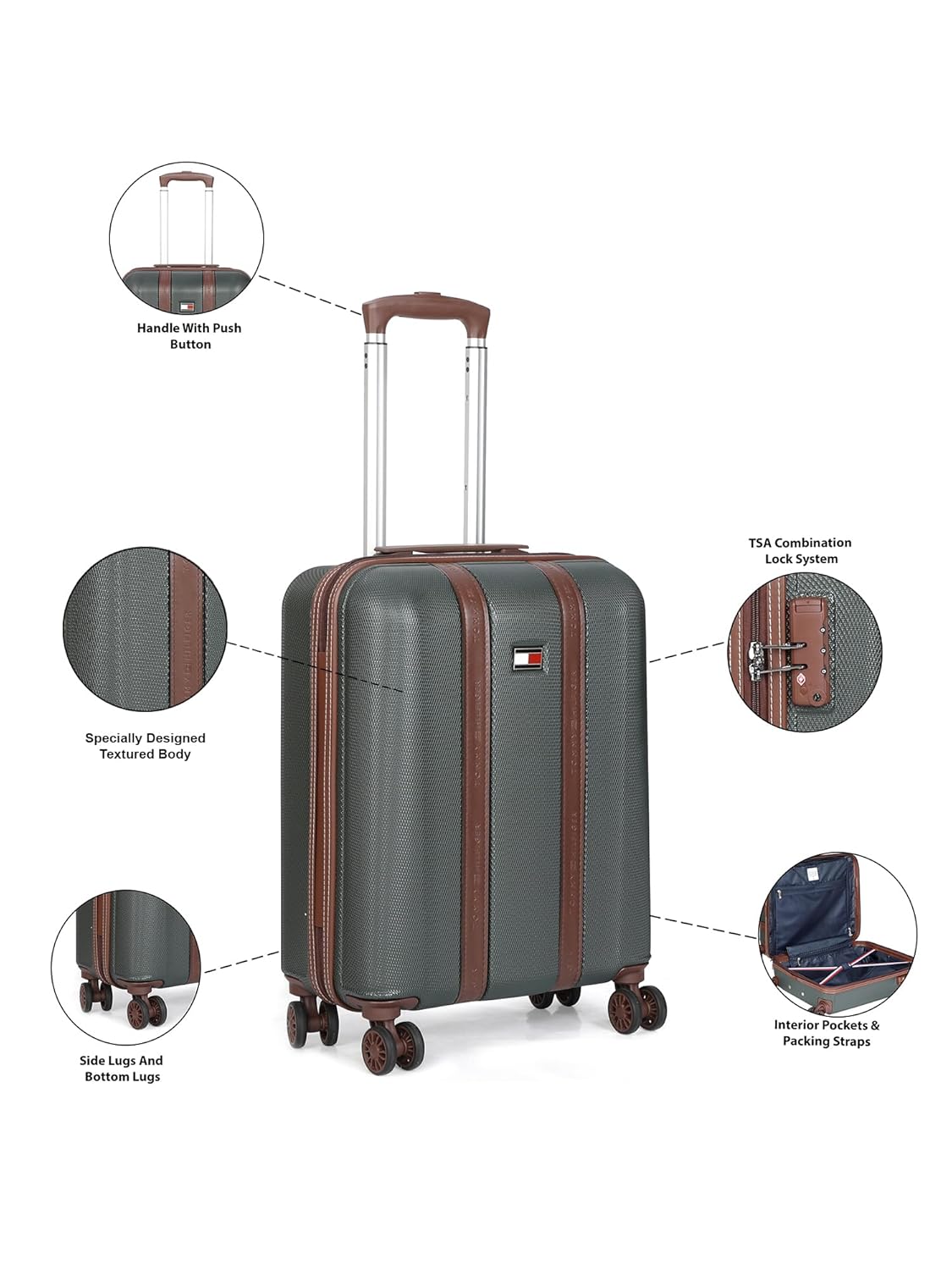 Tommy Hilfiger Graphite X Luggage